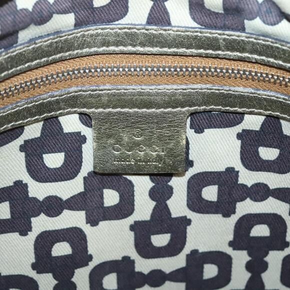 GUCCI GG Canvas Sherry Line Shoulder Bag Beige Black - Picture 16 of 16